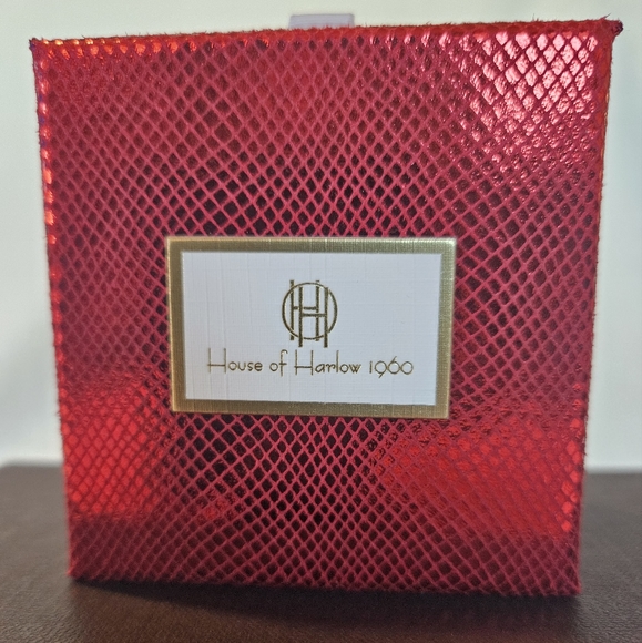 House of Harlow 1960 Gold Hoop Earrings Set of Three NIB Lead Safe Nickel Free - Picture 5 of 5